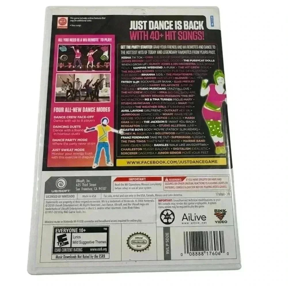 Just Dance 2 (Nintendo Wii, 2010)